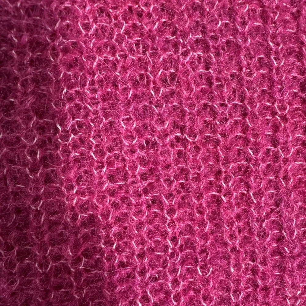 New‎ BANANA REPUBLIC magenta bright pink wool blend  sweater Large -NWT!